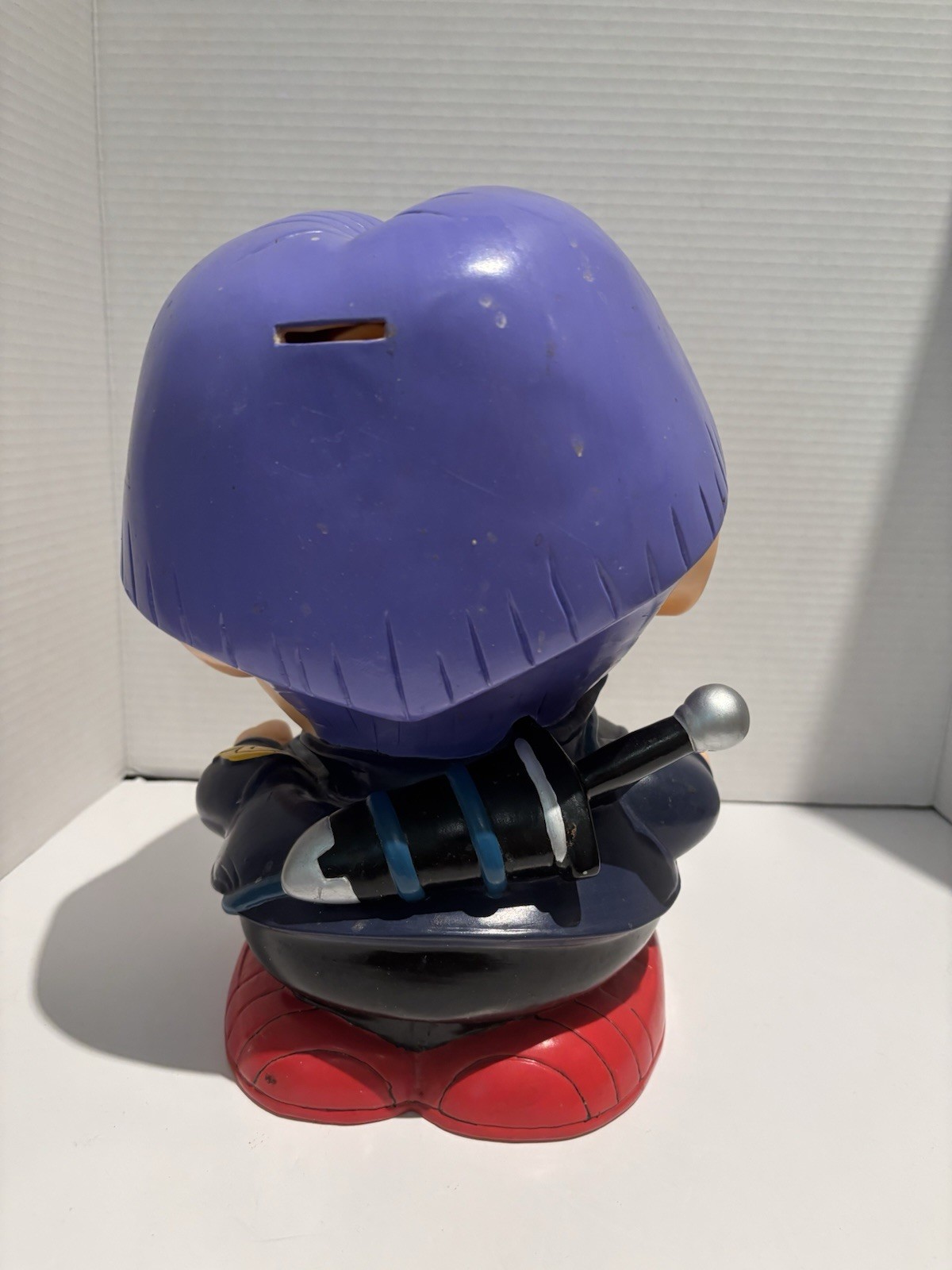 DRAGON BALL Z TRUNKS Vintage Y2K Plastic Coin Piggy Bank DBZ Anime Comicon 10.5”_3 DRAGON BALL Z TRUNKS Vintage Y2K Plastic Coin Piggy Bank DBZ Anime Comicon 10.5”