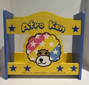 AFRO KEN San-X Wood Desktop Book Rack Shelf Organizer 2000s Kawaii Anime Y2K
