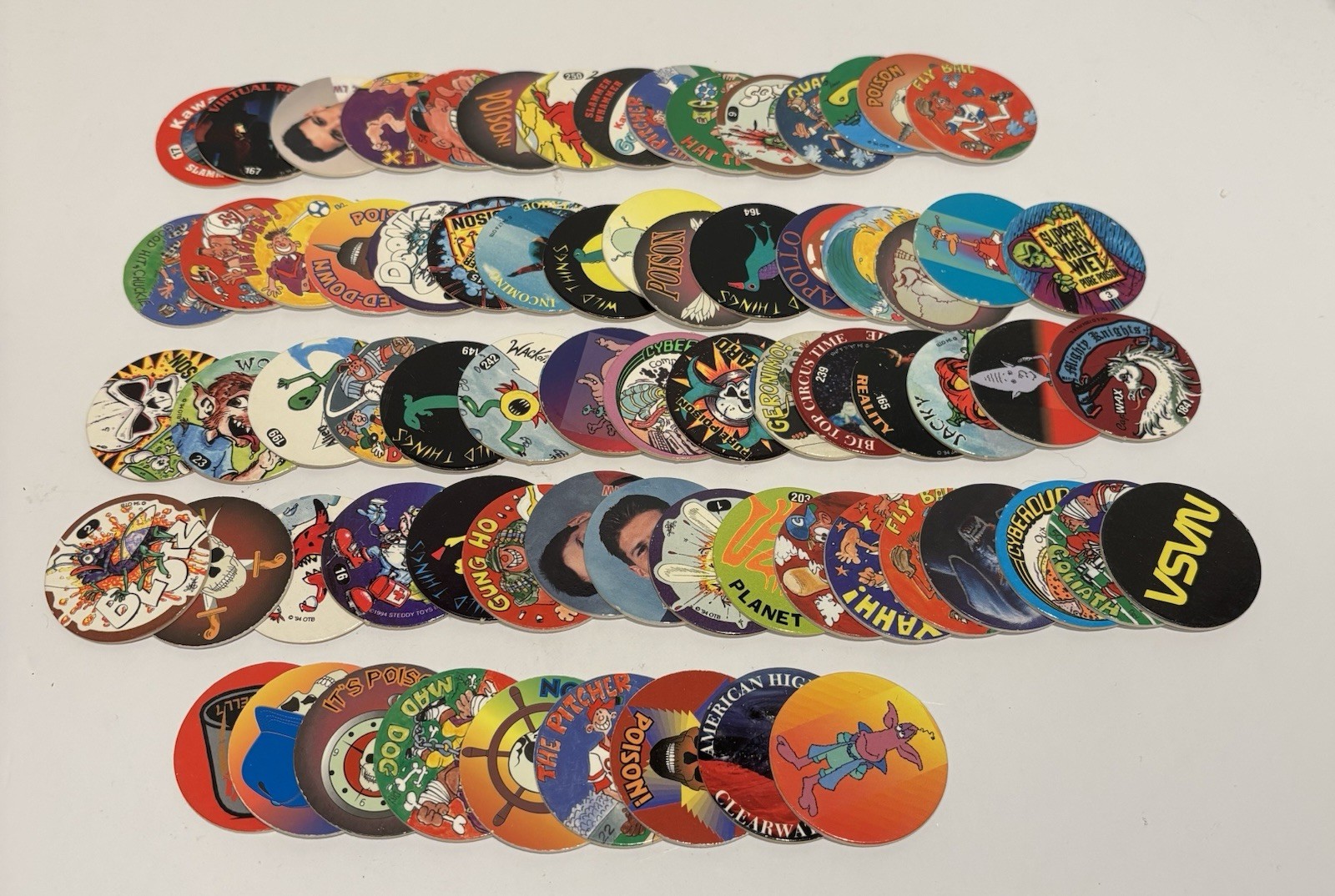POG & Other Milk Cap Collection - Lot of 70 Random POGS Vintage 1990’s GUC_0 POG & Other Milk Cap Collection - Lot of 70 Random POGS Vintage 1990’s GUC