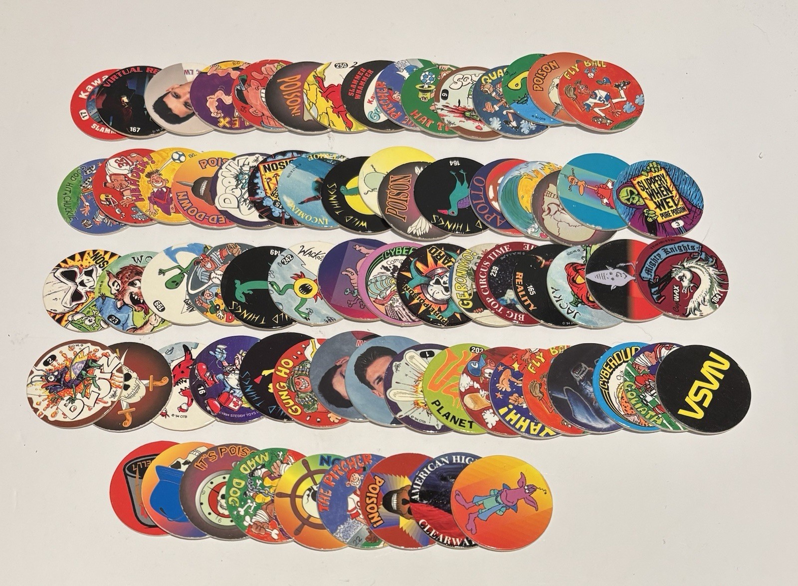 POG & Other Milk Cap Collection - Lot of 70 Random POGS Vintage 1990’s GUC_1 POG & Other Milk Cap Collection - Lot of 70 Random POGS Vintage 1990’s GUC