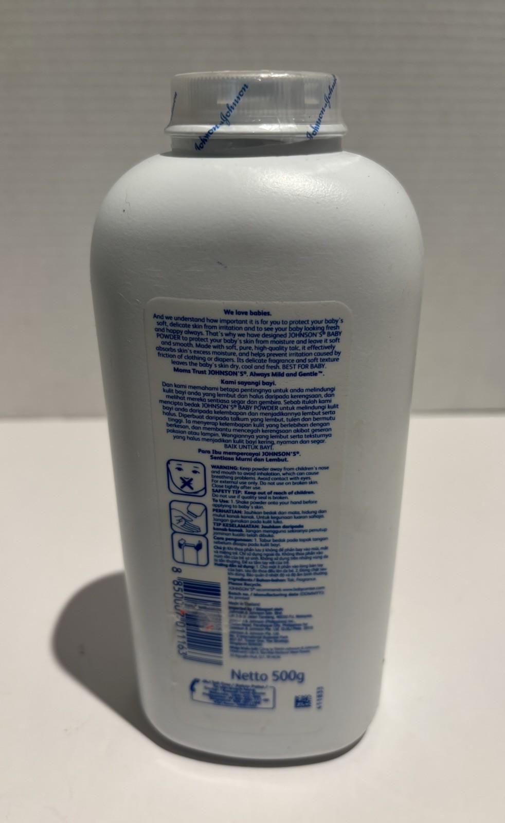 Johnson's Baby Powder Original TALC 500g Factory Sealed - Collector / Prop_4 Johnson's Baby Powder Original TALC 500g Factory Sealed - Collector / Prop