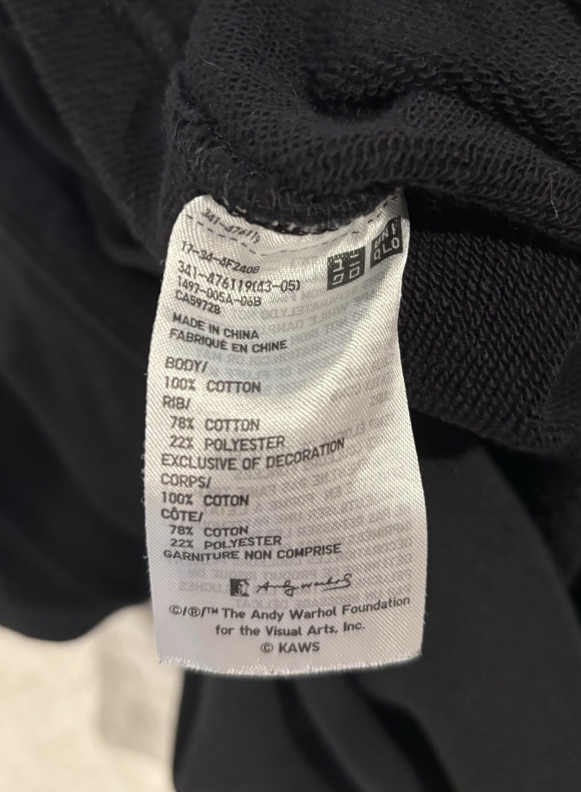 Uniqlo x KAWS x WARHOL Sweatshirts Black Size Men’s Large VGUC_3 Uniqlo x KAWS x WARHOL Sweatshirts Black Size Men’s Large VGUC
