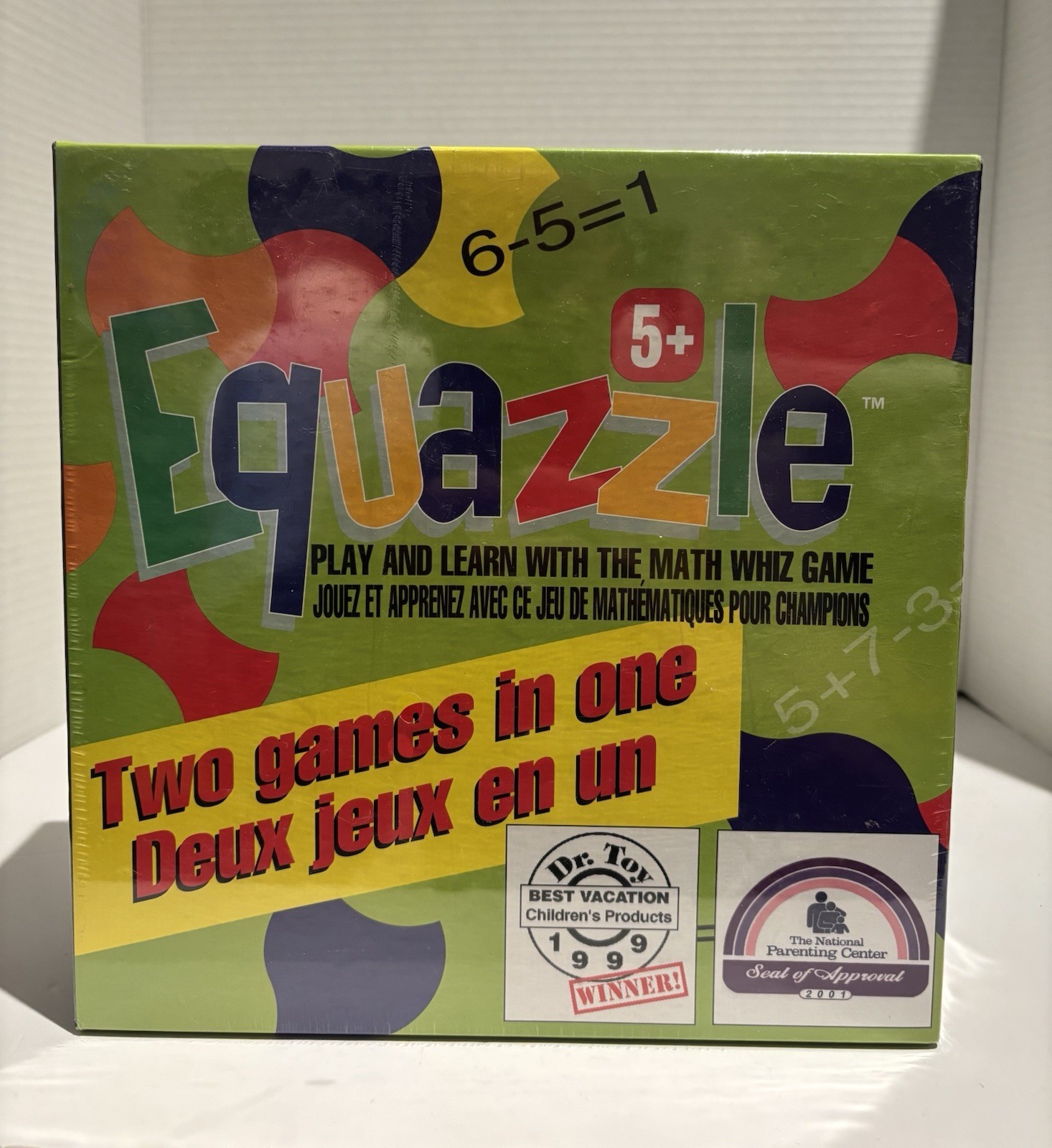 Equazzle MATH WHIZ Game New Sealed Vintage 1999 Board Game Puzzle 2 Games In 1_0 Equazzle MATH WHIZ Game New Sealed Vintage 1999 Board Game Puzzle 2 Games In 1