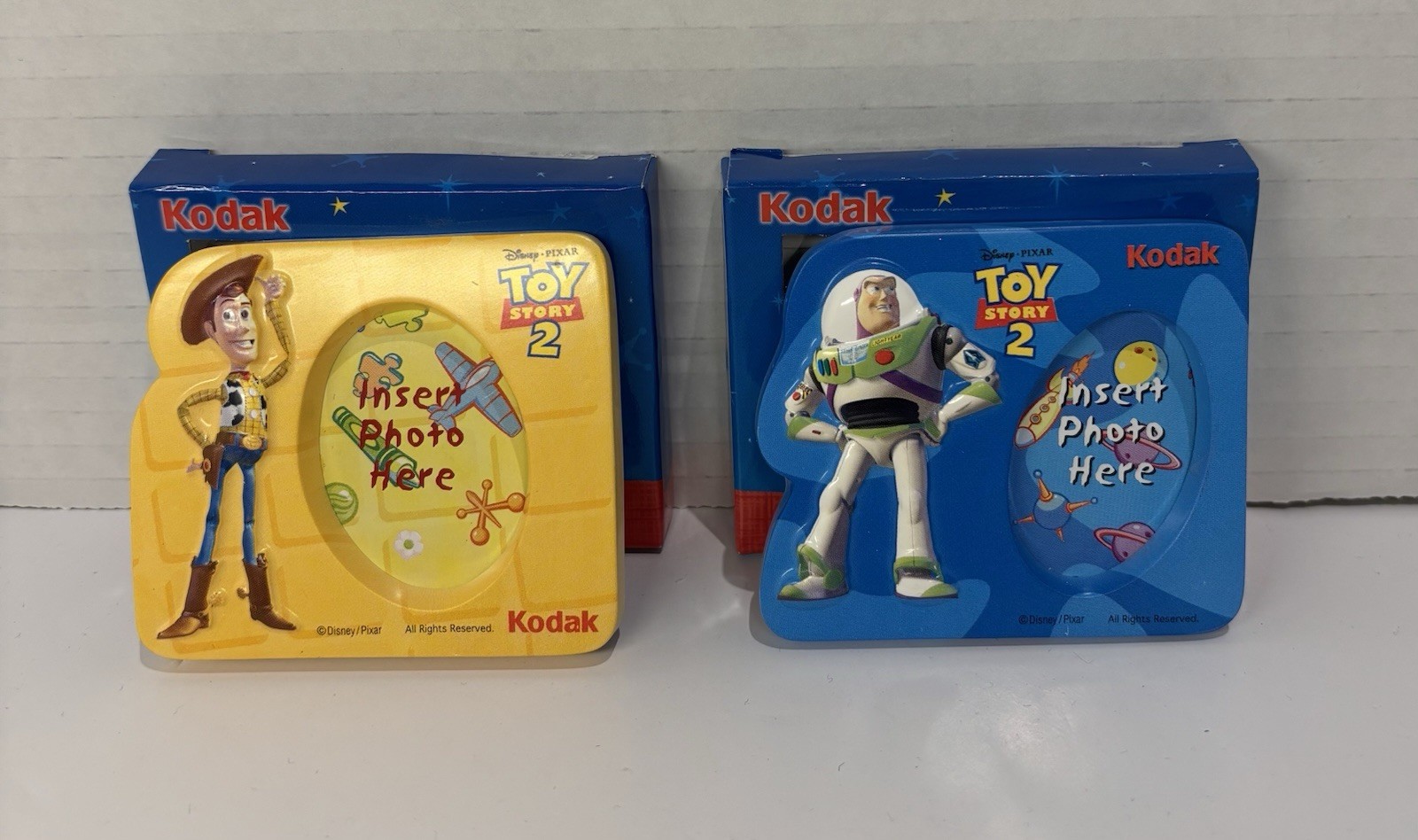 TOY STORY 2 Kodak Picture Frames Woody Buzz Lightyear Vintage 1999 New Rare_0 TOY STORY 2 Kodak Picture Frames Woody Buzz Lightyear Vintage 1999 New Rare