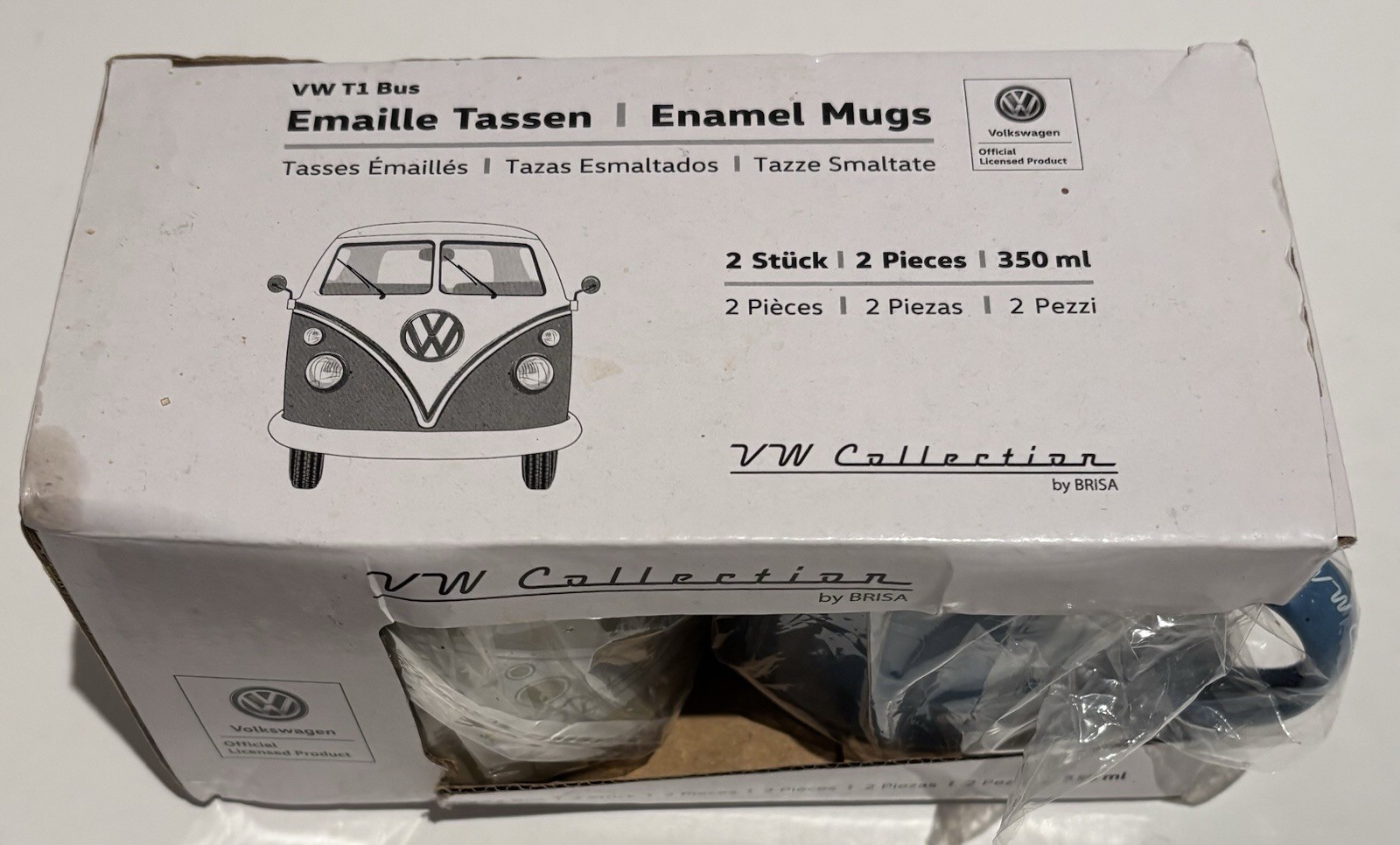 Pair Of Promo BRISA VW Collection - Volkswagen Camper Van Coffee Mug, Tea Cup_3 Pair Of Promo BRISA VW Collection - Volkswagen Camper Van Coffee Mug, Tea Cup
