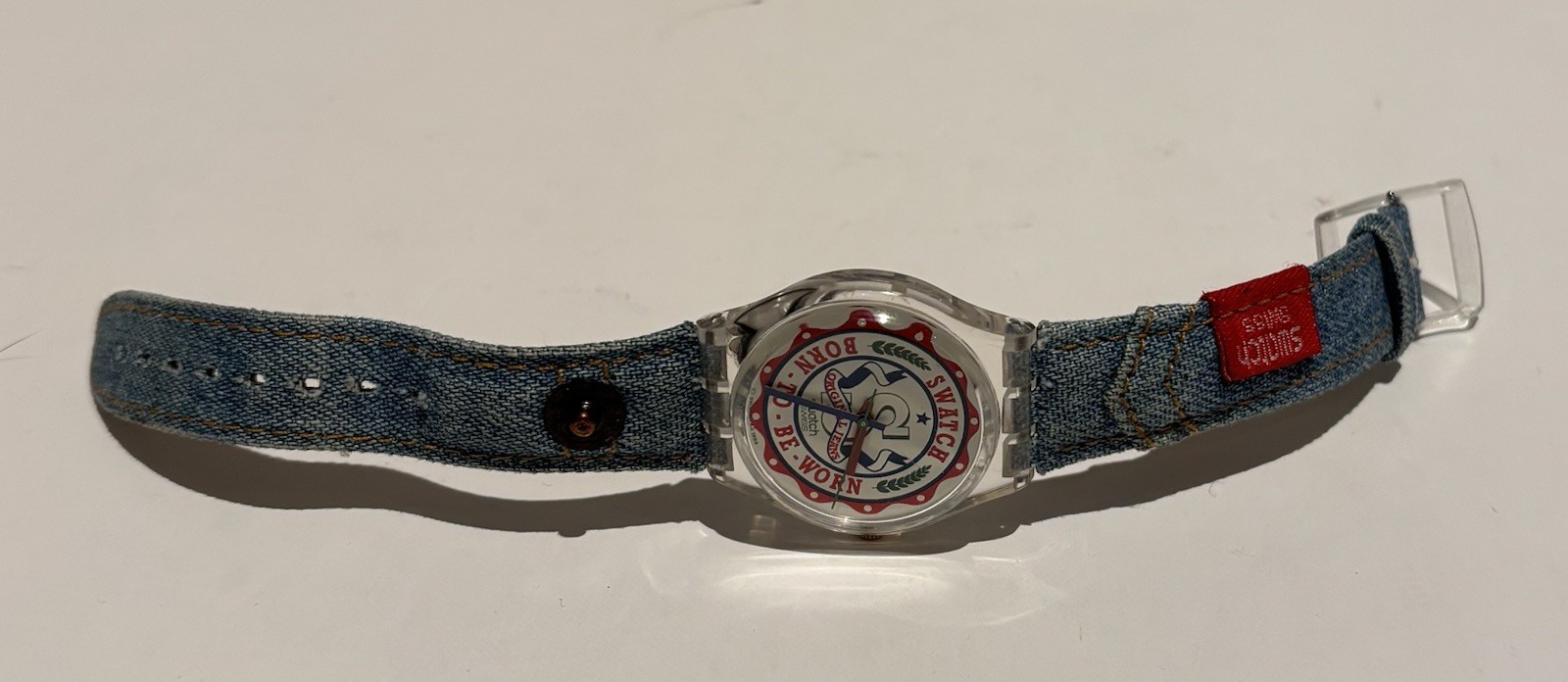Swatch Analog Quartz Swiss Watch Vintage 1994 Red Tag Original GK190 Working_1 Swatch Analog Quartz Swiss Watch Vintage 1994 Red Tag Original GK190 Working