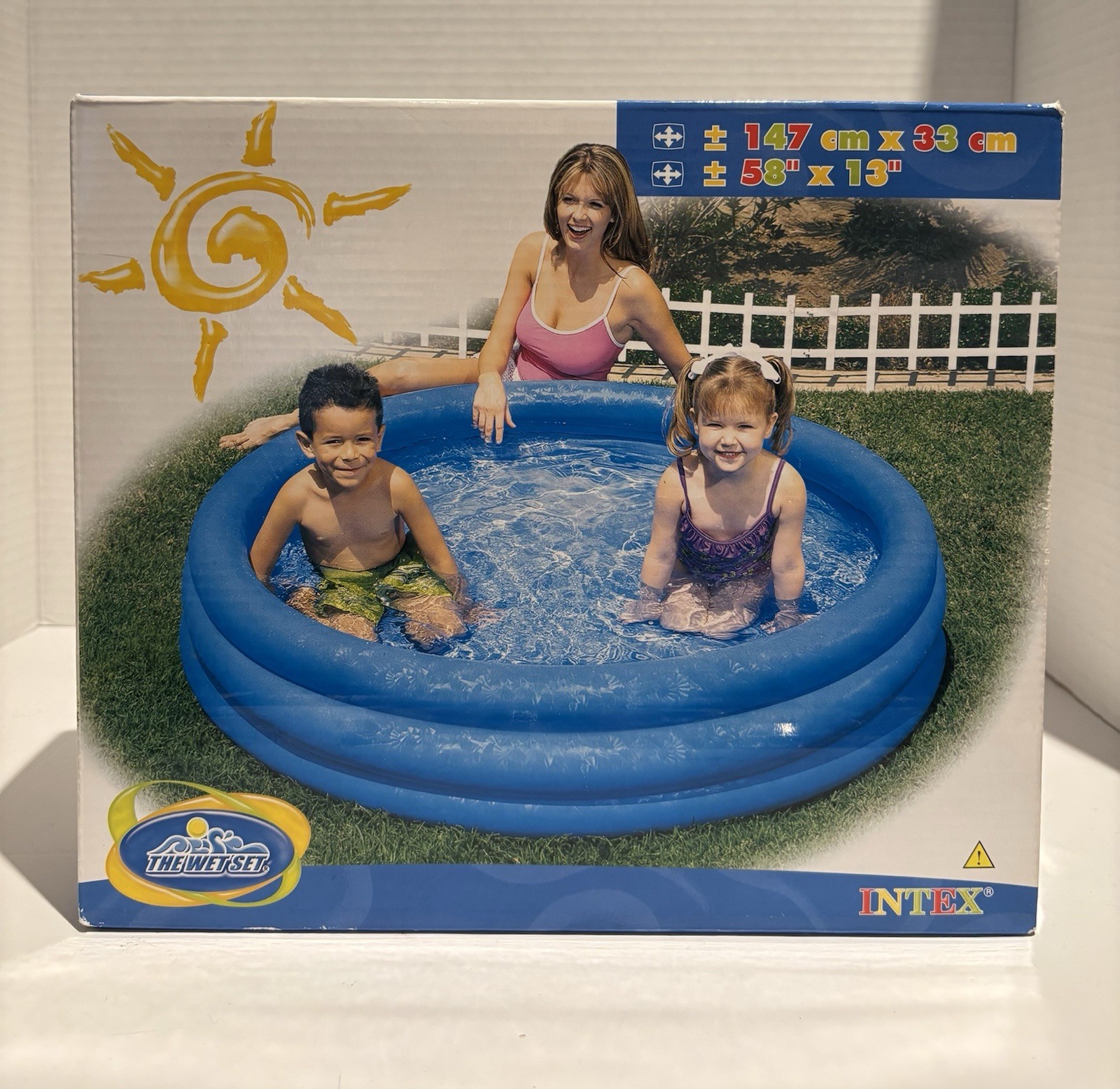 INTEX WET SET Vintage 2006 Inflatable Kiddie Pool 3-Ring Blue Y2K Brand New 58”_0 INTEX WET SET Vintage 2006 Inflatable Kiddie Pool 3-Ring Blue Y2K Brand New 58”