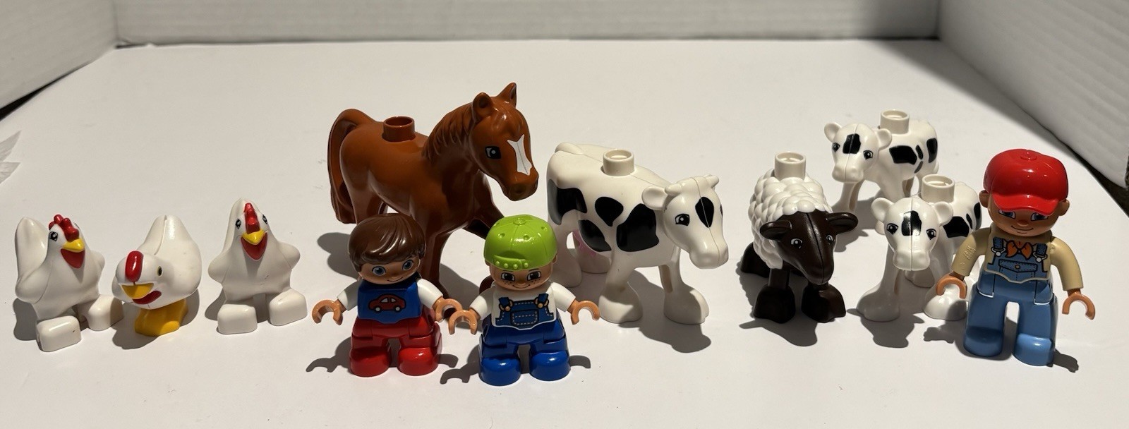 LEGO DUPLO Farm Animals & Figures Lot - Cows, Horse, Sheep, Chickens, Farmer_0 LEGO DUPLO Farm Animals & Figures Lot - Cows, Horse, Sheep, Chickens, Farmer