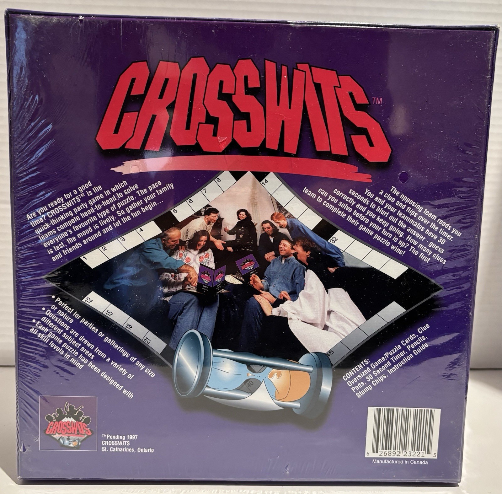 Vintage 1997 Crosswits Board Game - Rare New Sealed_2 Vintage 1997 Crosswits Board Game - Rare New Sealed