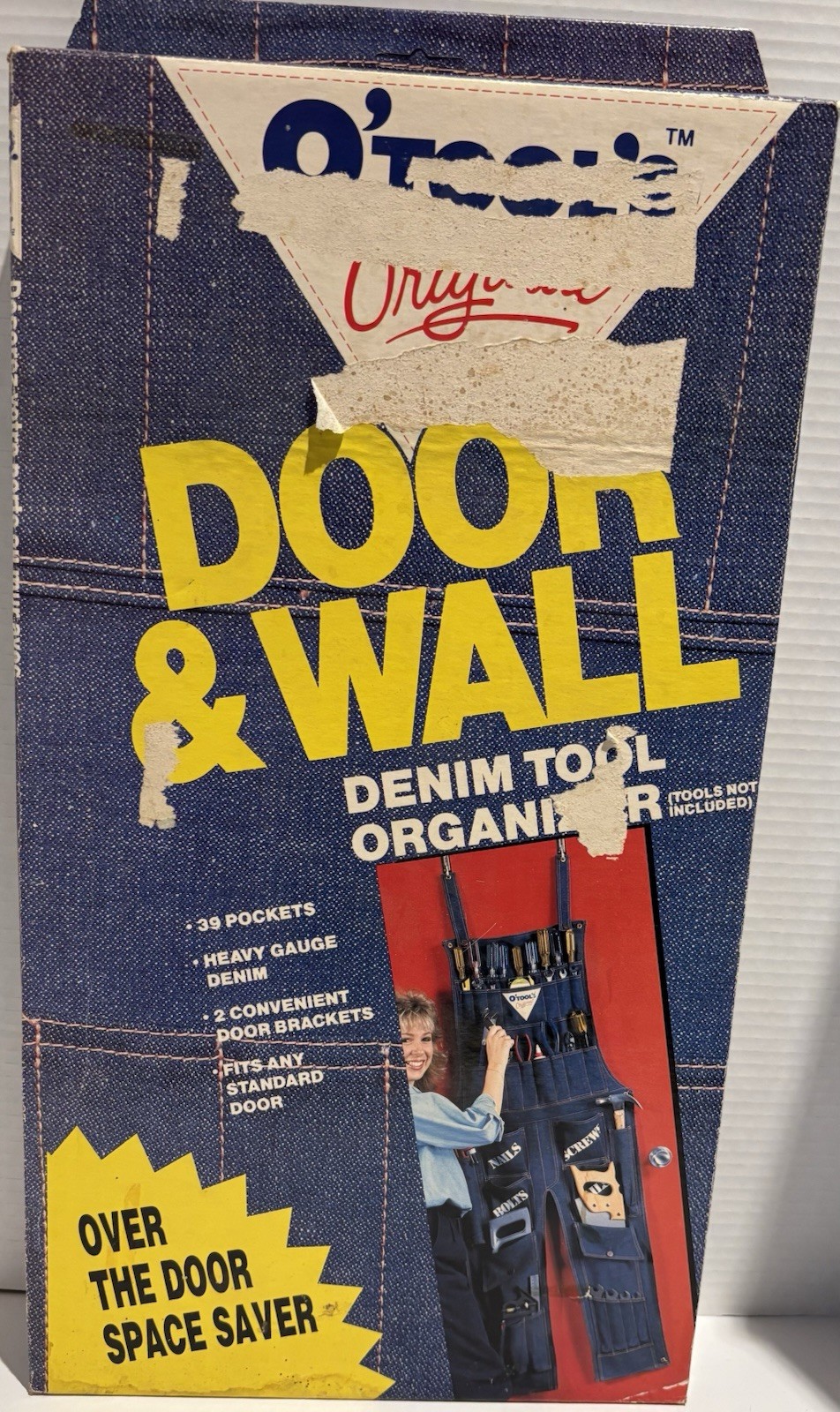 O’TOOL’S Blue Denim Tool Overalls Hanging Organizer - Vintage 1989 Read Desc._0 O’TOOL’S Blue Denim Tool Overalls Hanging Organizer - Vintage 1989 Read Desc.