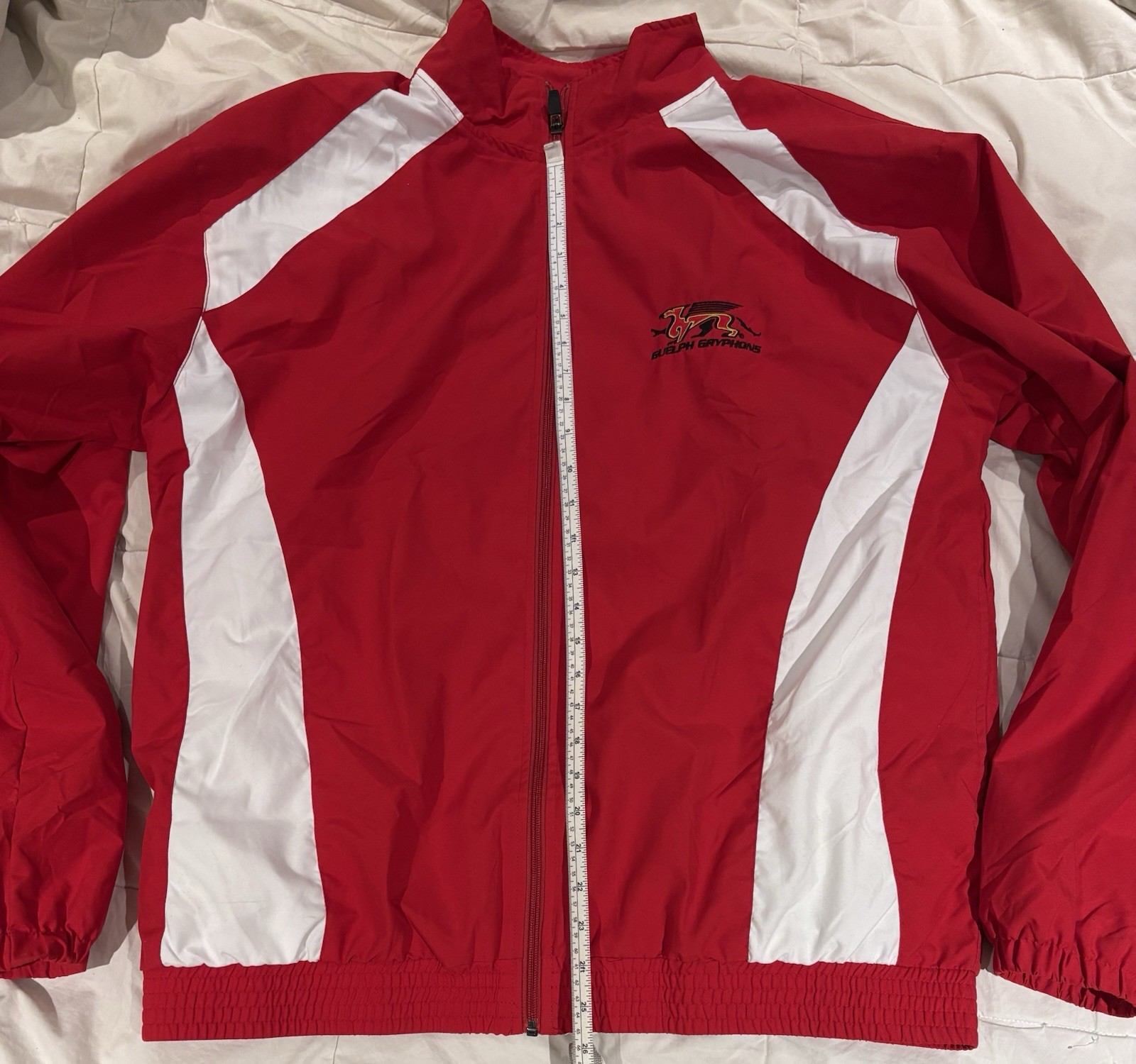 Russell Athletic Guelph Gryphons Full Zip Athletic Bomber Jacket Size Large_5 Russell Athletic Guelph Gryphons Full Zip Athletic Bomber Jacket Size Large