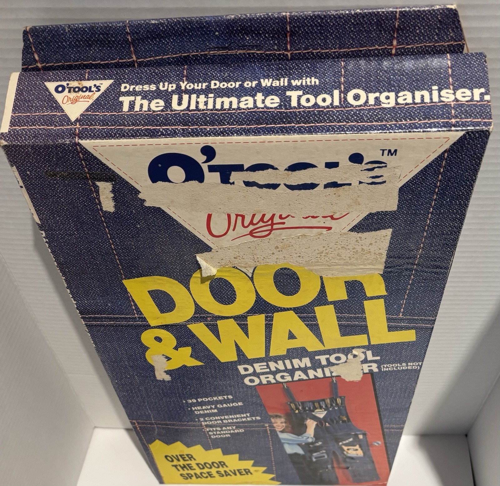 O’TOOL’S Blue Denim Tool Overalls Hanging Organizer - Vintage 1989 Read Desc._1 O’TOOL’S Blue Denim Tool Overalls Hanging Organizer - Vintage 1989 Read Desc.