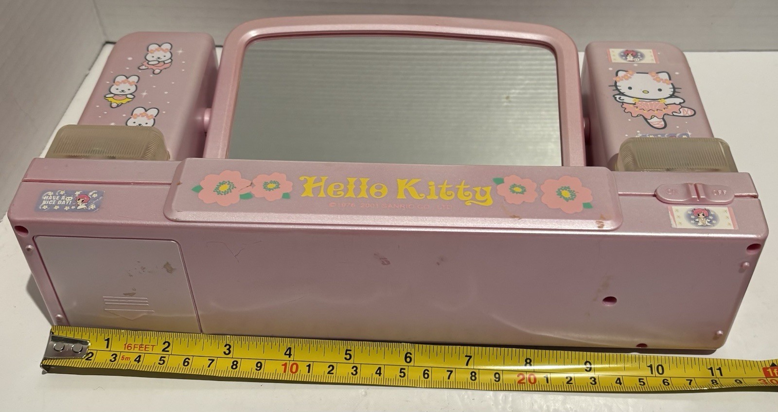 Vintage 2001 Hello Kitty Vanity Makeup Mirror Sanrio Ballerina Theme_5 Vintage 2001 Hello Kitty Vanity Makeup Mirror Sanrio Ballerina Theme
