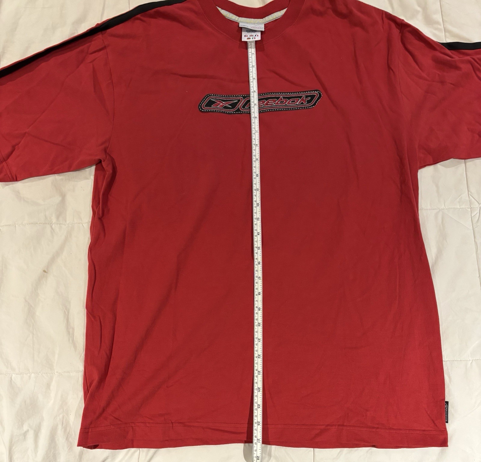 New w/ Tag Vintage Y2k 2000 REEBOK Center Logo Red Athletic Tee T-Shirt Large_5 New w/ Tag Vintage Y2k 2000 REEBOK Center Logo Red Athletic Tee T-Shirt Large