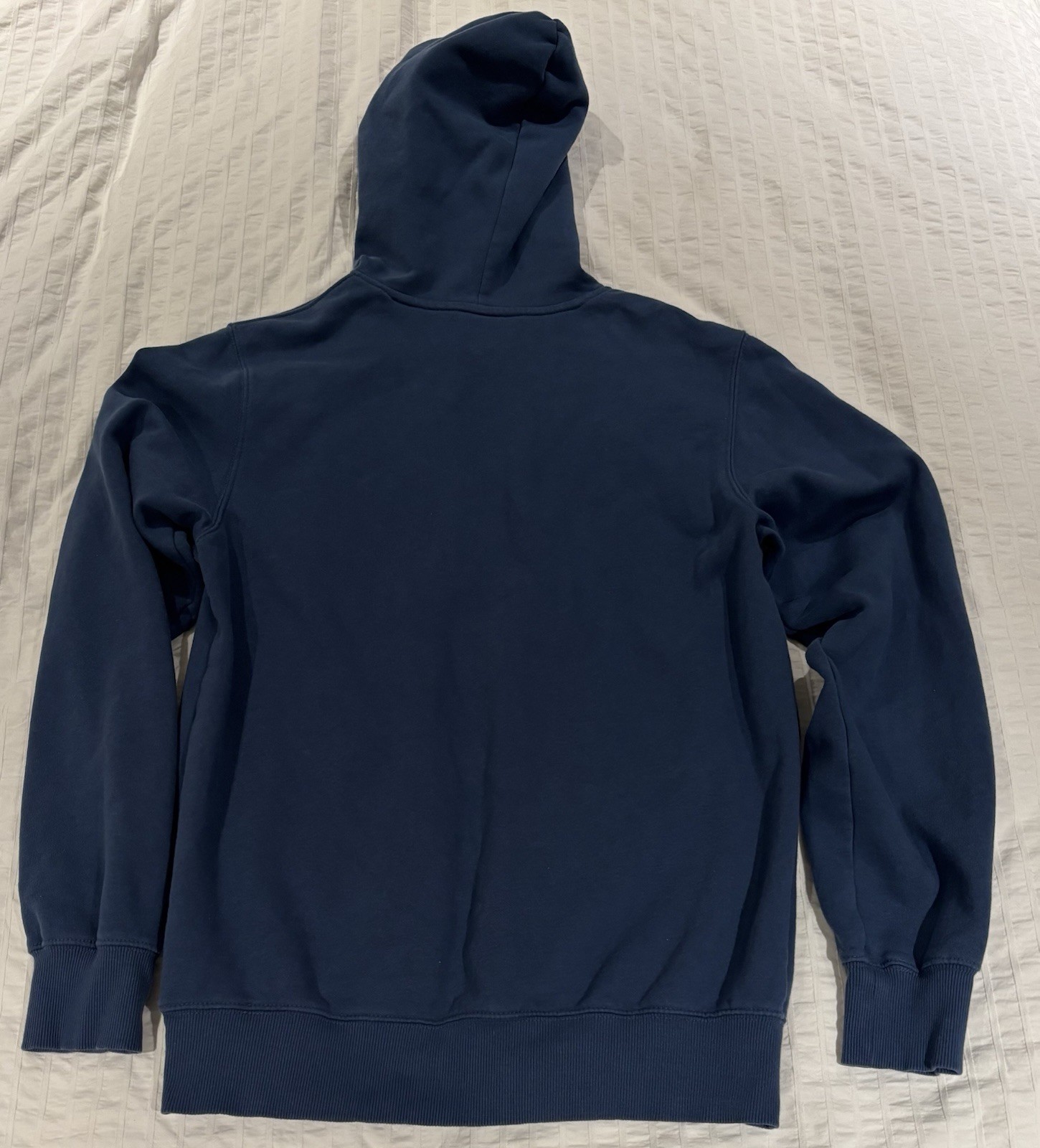 The North Face Men's Size Medium - Blue Drawstring Pullover Hoodie Sweatshirt_2 The North Face Men's Size Medium - Blue Drawstring Pullover Hoodie Sweatshirt