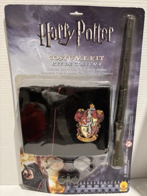 Harry Potter Hooded Robe, Wand, Glasses Kids Size 10-14 Licensed Costume Rubie's