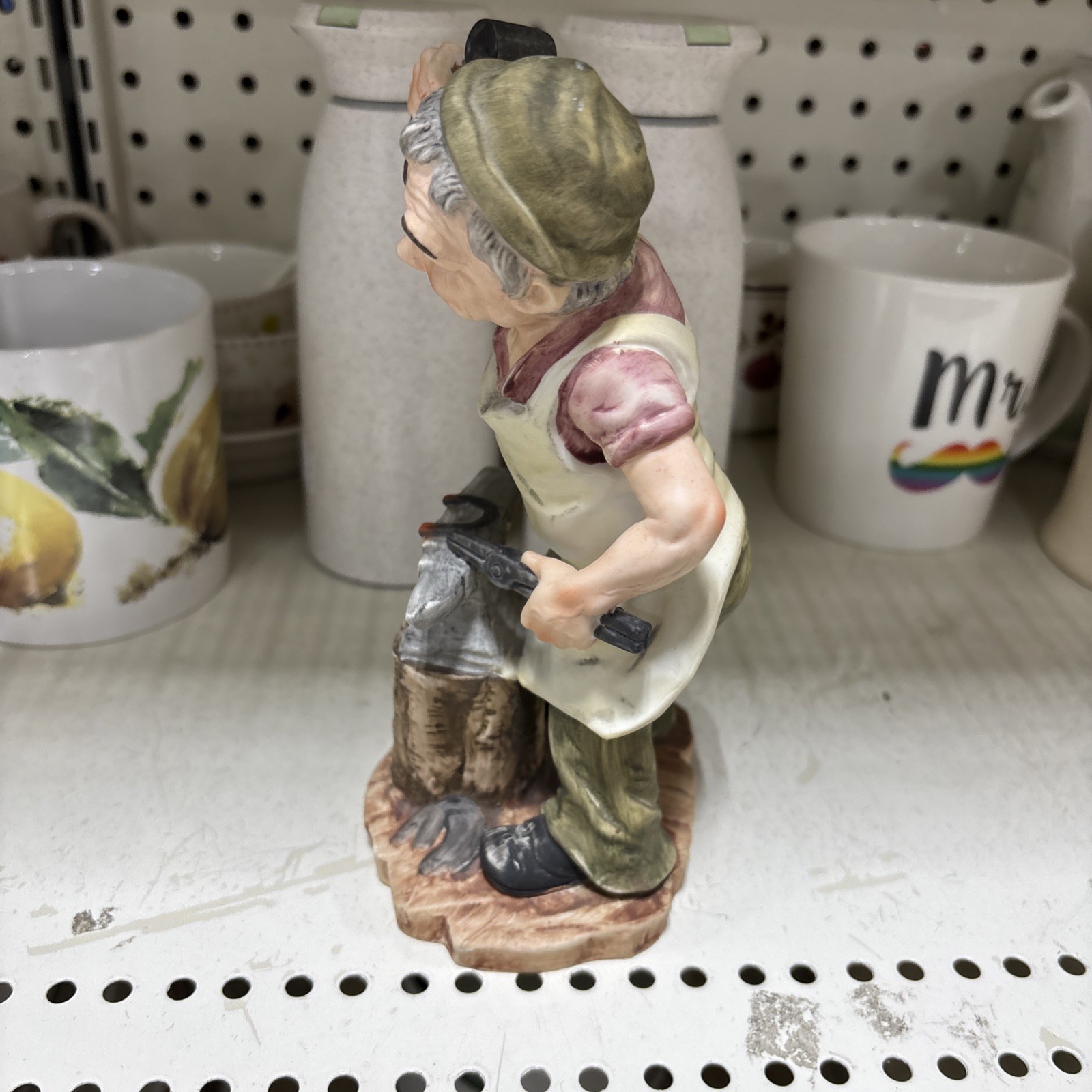 Vintage Capodimonte 8" Porcelain Figurine Blacksmith KIC Japan KE 3232 Statue_3 Vintage Capodimonte 8" Porcelain Figurine Blacksmith KIC Japan KE 3232 Statue