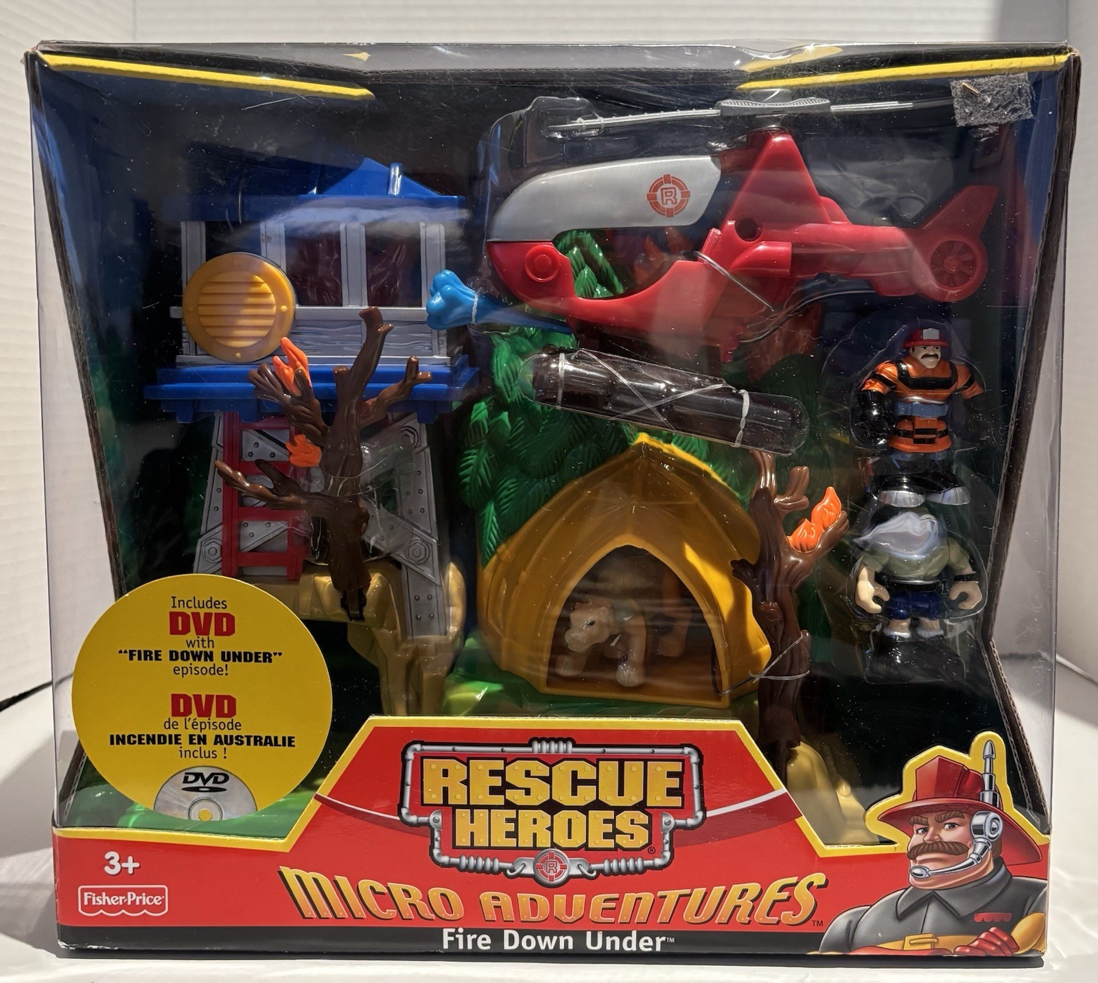 Fisher Price Rescue Heroes Fire Down Under Micro Adventures Playset G6157 NIB_0 Fisher Price Rescue Heroes Fire Down Under Micro Adventures Playset G6157 NIB