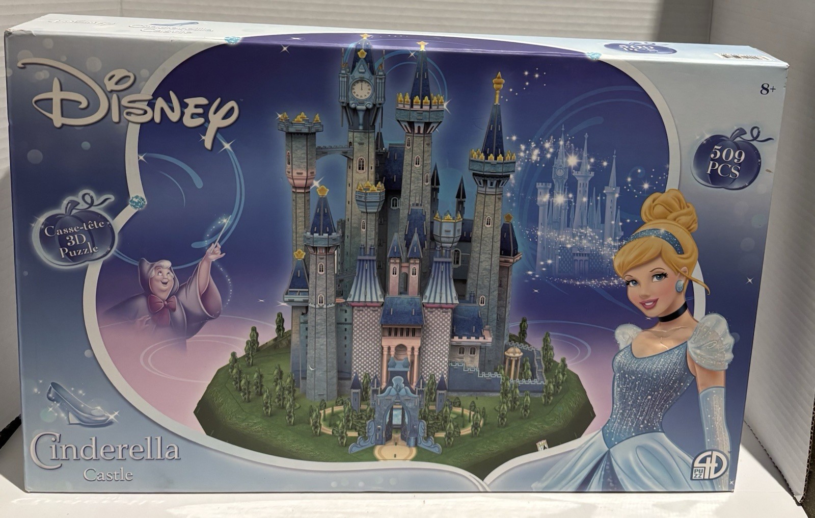 Cinderella Castle Disney 3D Puzzle 356 Pieces 4D Cityscape New Open Box_0 Cinderella Castle Disney 3D Puzzle 356 Pieces 4D Cityscape New Open Box