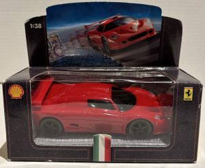 Vintage 2005 SHELL V-POWER Ferrari F50GT Car Miniature 1:38 HOT WHEELS NEW