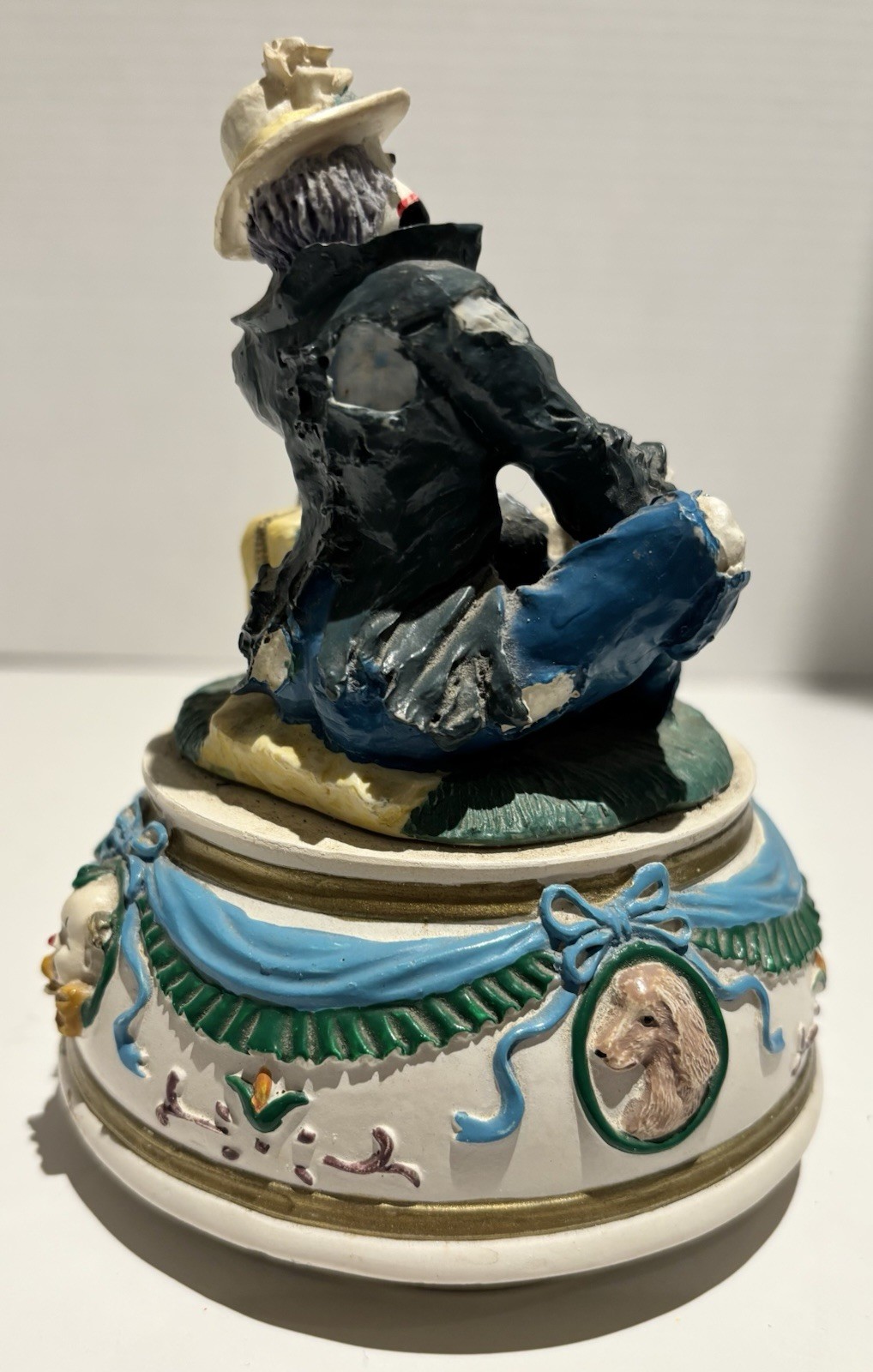 Vintage 90’s Hobo Clown Spinning Musical Figurine Plays Song Those Were The Days_2 Vintage 90’s Hobo Clown Spinning Musical Figurine Plays Song Those Were The Days