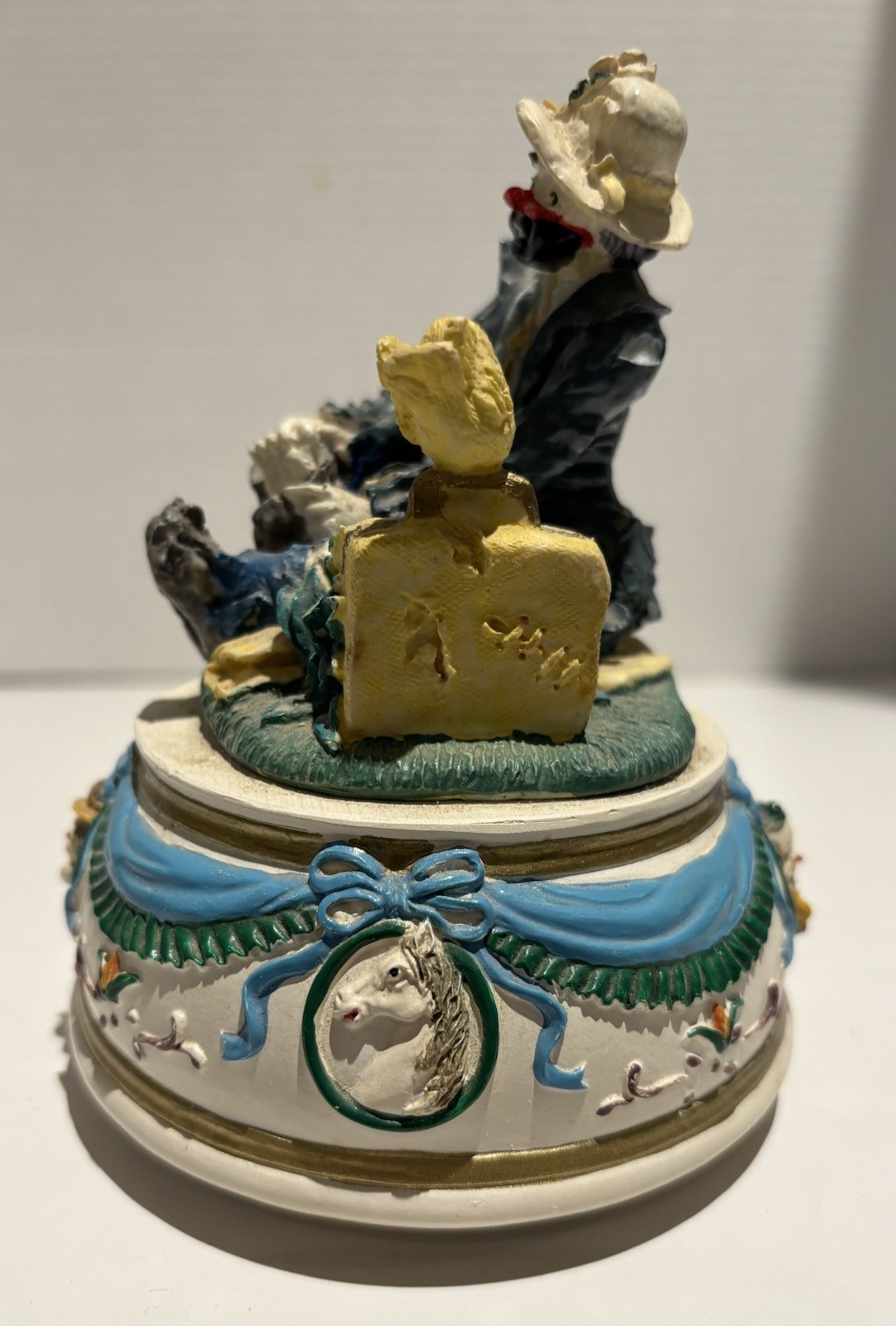 Vintage 90’s Hobo Clown Spinning Musical Figurine Plays Song Those Were The Days_4 Vintage 90’s Hobo Clown Spinning Musical Figurine Plays Song Those Were The Days