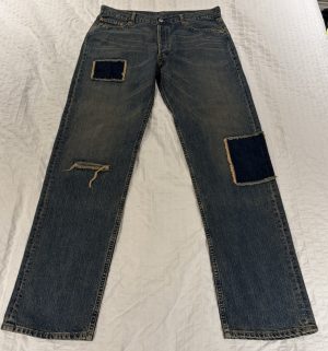 Home Vintage Levi’s 2002 Distressed Original 501 Red Tab Patchwork Jeans Size W36 L34