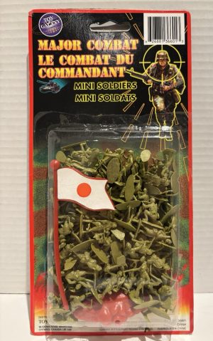 Vintage 1980’s Mini Soldiers 1 INCH figures - 4” Flags 🇩🇪 & 🇯🇵 New Dioramas