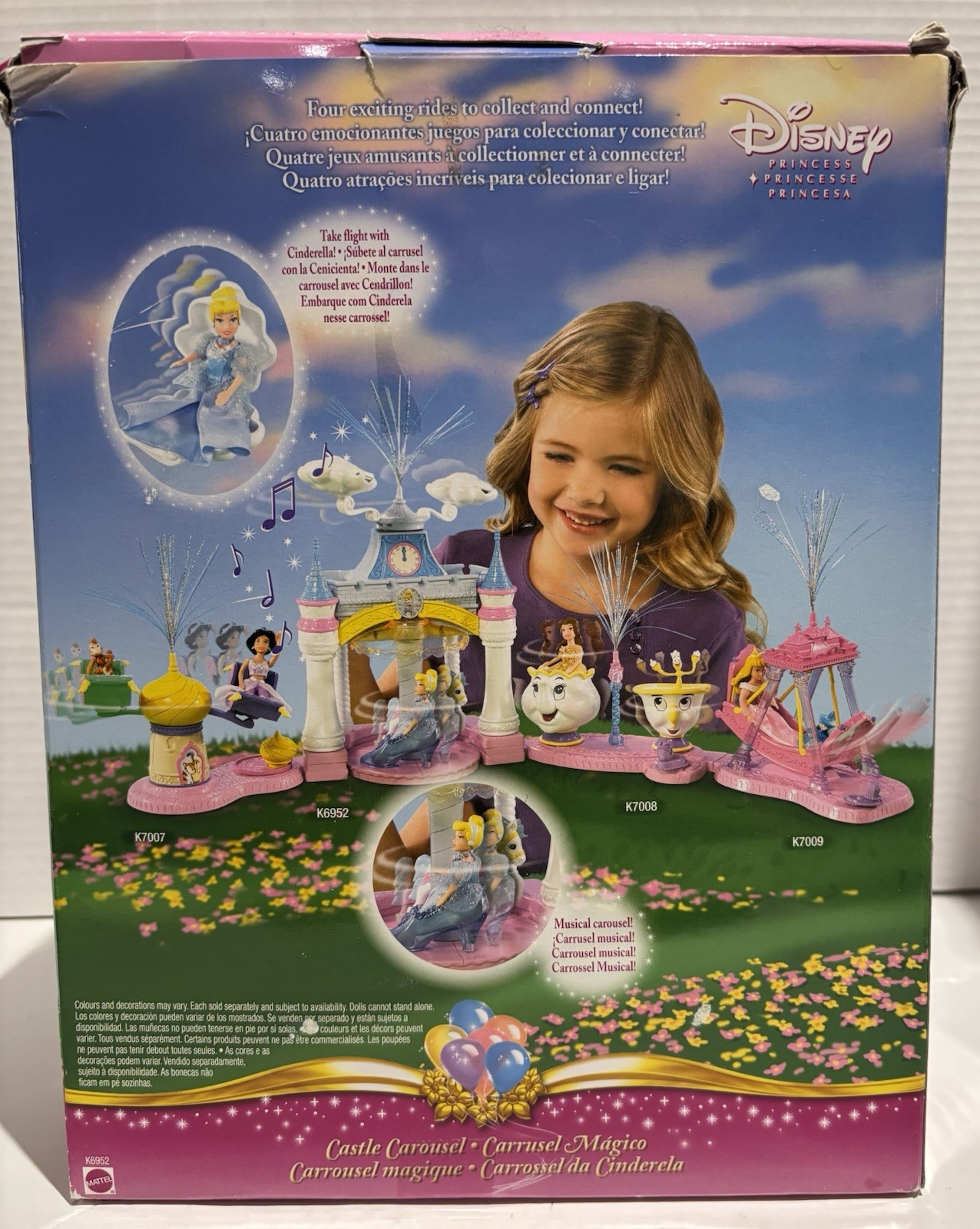DISNEY PRINCESS ENCHANTED PLAYGROUND CASTLE CAROUSEL CINDERELLA Doll Playset_5 DISNEY PRINCESS ENCHANTED PLAYGROUND CASTLE CAROUSEL CINDERELLA Doll Playset
