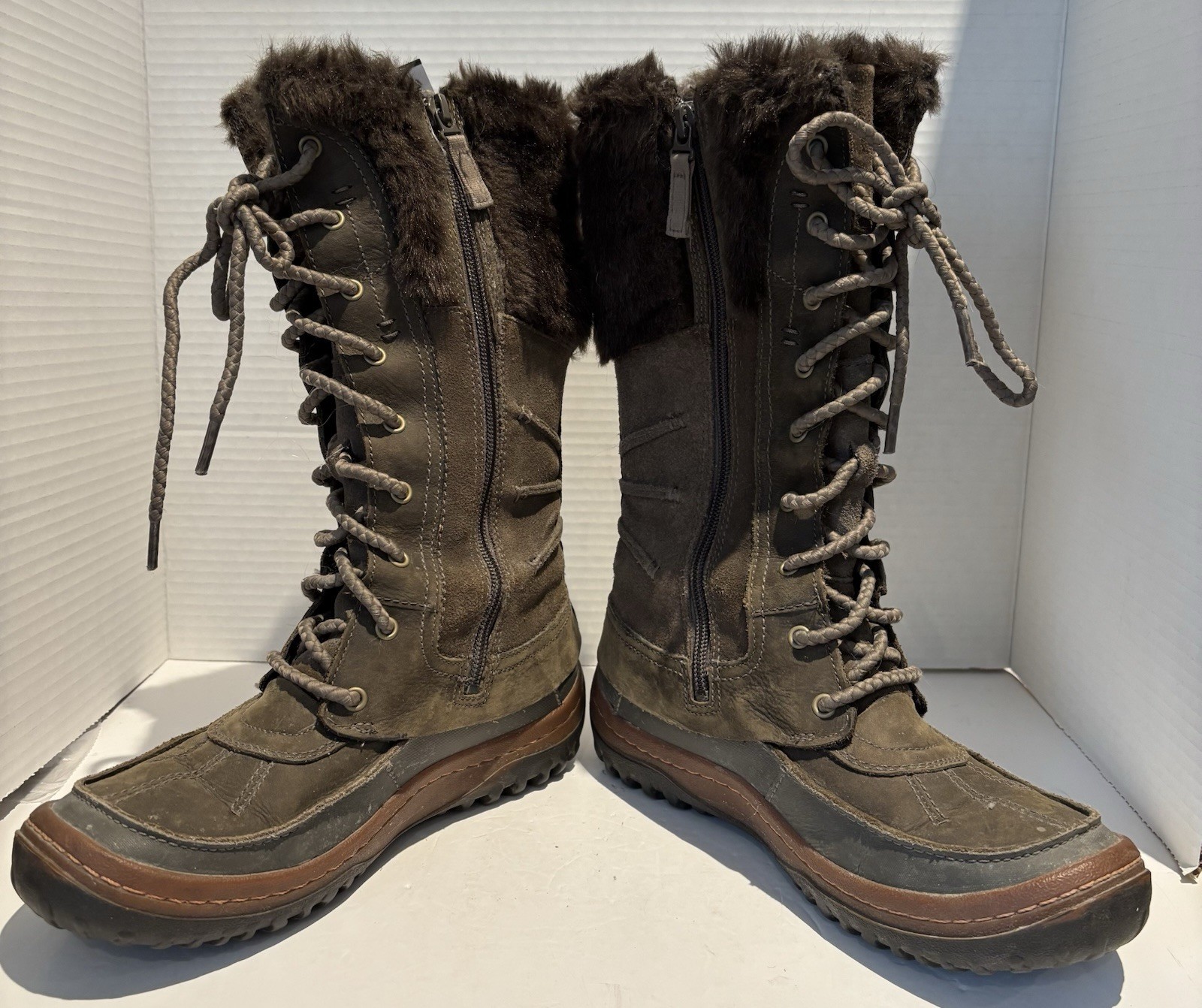 Merrell Falcon Women's Brown Leather 12", 200 Gram Insulated Boots Size 7 US_2 Merrell Falcon Women's Brown Leather 12", 200 Gram Insulated Boots Size 7 US