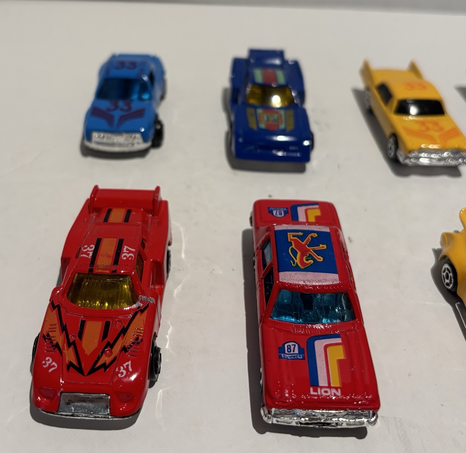 Vintage Blue First Time #33 Car Diecast Race Car Alfa Romeo & 8 More_1 Vintage Blue First Time #33 Car Diecast Race Car Alfa Romeo & 8 More