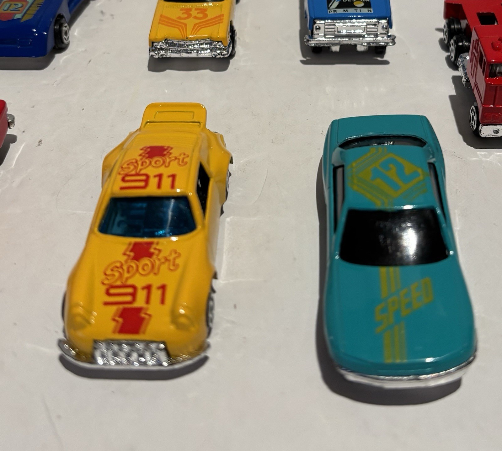Vintage Blue First Time #33 Car Diecast Race Car Alfa Romeo & 8 More_4 Vintage Blue First Time #33 Car Diecast Race Car Alfa Romeo & 8 More