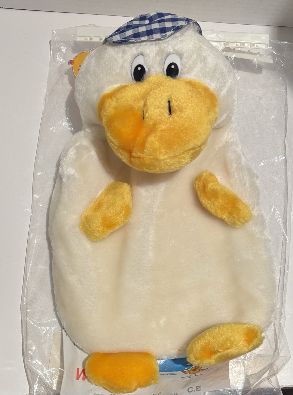Vintage 1984 Suba Baby Warmer Bottle In Cute Duck Plush Open New_1 Vintage 1984 Suba Baby Warmer Bottle In Cute Duck Plush Open New