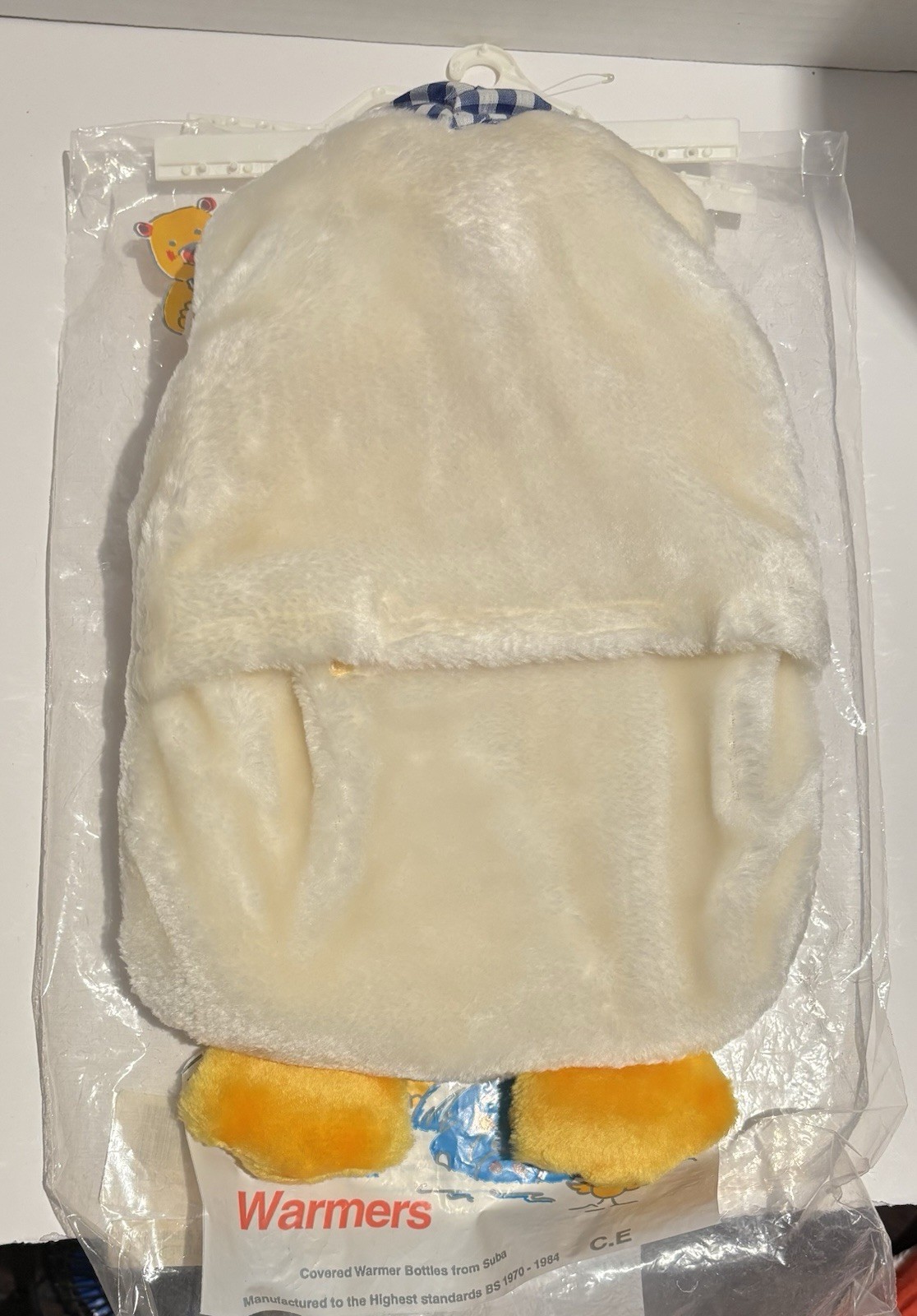 Vintage 1984 Suba Baby Warmer Bottle In Cute Duck Plush Open New_2 Vintage 1984 Suba Baby Warmer Bottle In Cute Duck Plush Open New