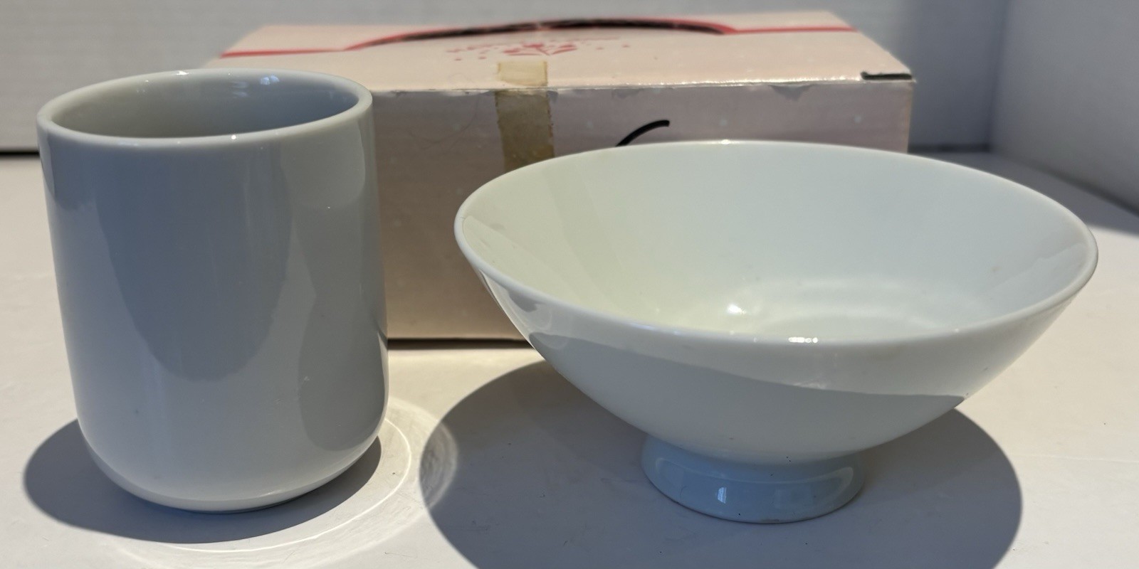 Vintage Bandai Bear Rice Bowl & Cup Set Japan Kawaii Character w/ Box_4 Vintage Bandai Bear Rice Bowl & Cup Set Japan Kawaii Character w/ Box