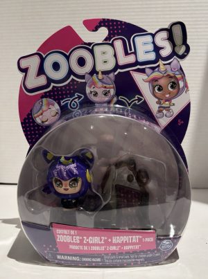 ZOOBLES Figure Animals Secret Partiez Z-Girlz & Happitat Toy