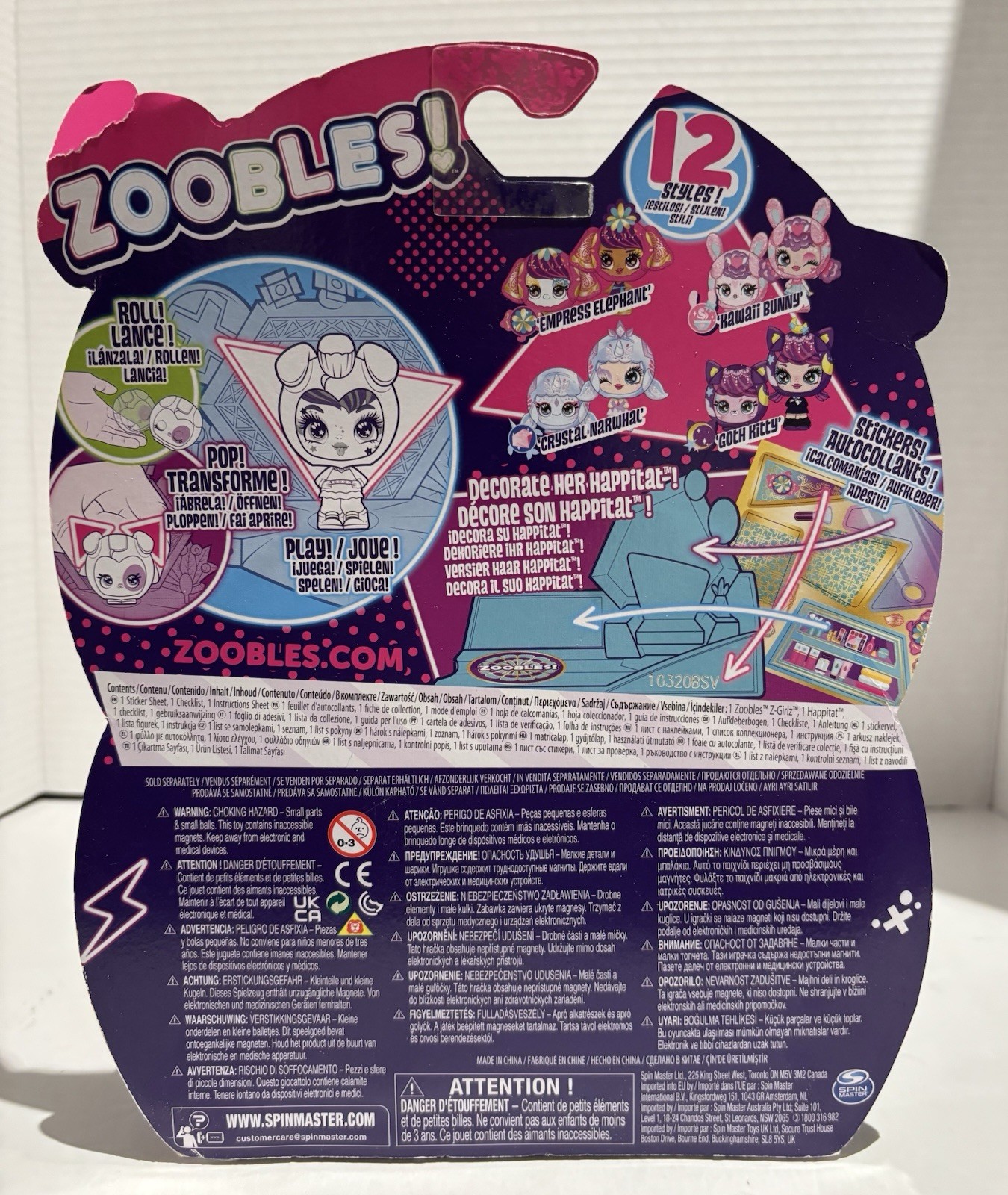 ZOOBLES Figure Animals Secret Partiez Z-Girlz & Happitat Toy_2 ZOOBLES Figure Animals Secret Partiez Z-Girlz & Happitat Toy