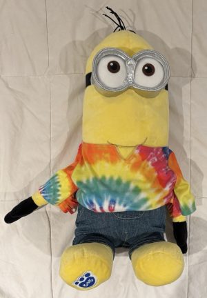 Build A Bear Despicable Me BOB MINION TYE DYE SHIRT & Jeans 16”Plush STUFFED Toy