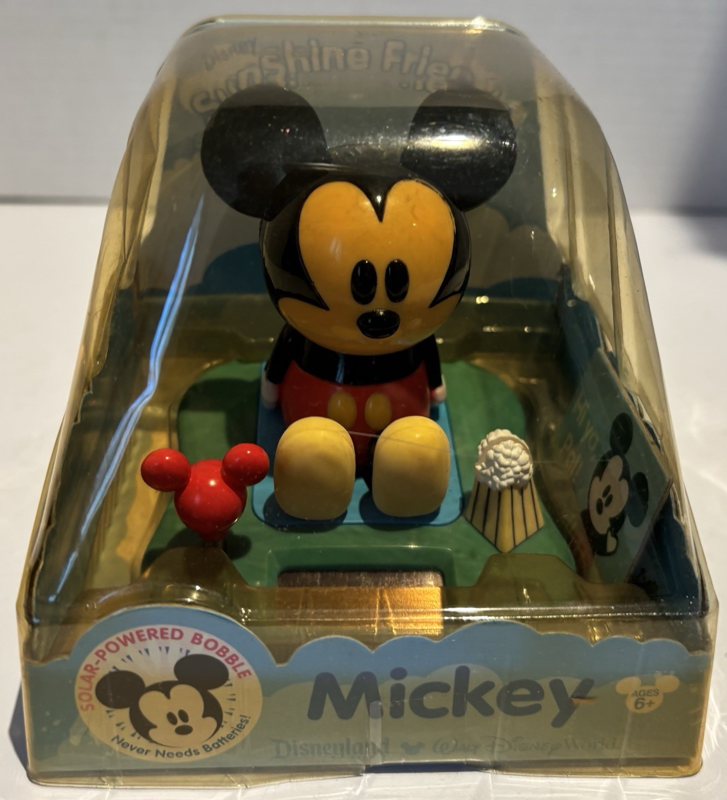 Vintage NIB DISNEY DISNEYLAND MICKEY MOUSE SOLAR POWERED BOBBLEHEAD Y2K_0 Vintage NIB DISNEY DISNEYLAND MICKEY MOUSE SOLAR POWERED BOBBLEHEAD Y2K