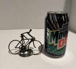 Howard Ransom Signed Vintage 2007 Handmade Bicycle Sculpture Folk Art Cyclist img 0608