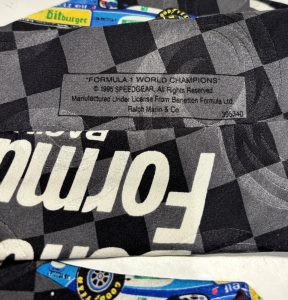 Michael Schumacher Benetton VTG 1995 Formula 1 F1 World Champion Tie USA Made img 1003